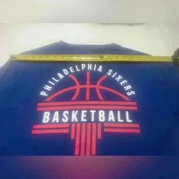 Philadelphia 76ers Men’s Blue Long sleeve Shirt NBA Size XL - Picture 5 of 7